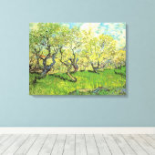 Orchard in Blossom door Vincent van Gogh Canvas Afdruk (Insitu (Houten vloer))