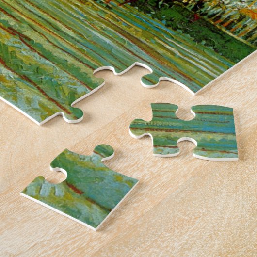Orchard in Blossom door Vincent van Gogh Legpuzzel (Zijkant)