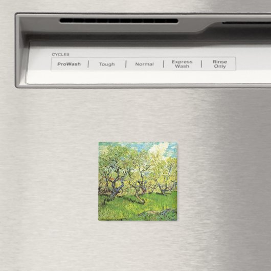 Orchard in Blossom door Vincent van Gogh Magneet (Insitu (Vaatwasser))