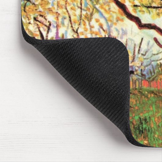 Orchard in Blossom door Vincent van Gogh Muismat (Hoek)