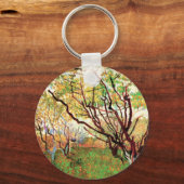 Orchard in Blossom door Vincent van Gogh Sleutelhanger (Voorkant)