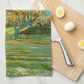 Orchard in Blossom door Vincent van Gogh Theedoek (Quarter Fold)