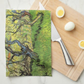 Orchard in Blossom door Vincent van Gogh Theedoek (Quarter Fold)