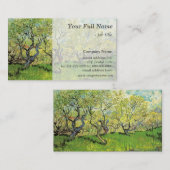Orchard in Blossom, fijne kunstberoepen Visitekaartje (Voorkant / Achterkant)