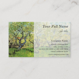 Orchard in Blossom, fijne kunstberoepen Visitekaartje