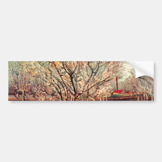 Orchard in Blossom, Plum Trees van Vincent van Gog Bumpersticker (Voorkant)