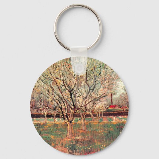 Orchard in Blossom, Plum Trees van Vincent van Gog Sleutelhanger (Voorkant)