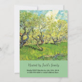 Orchard in Blossom, Van Gogh, afstuderen Kaart (Achterkant)