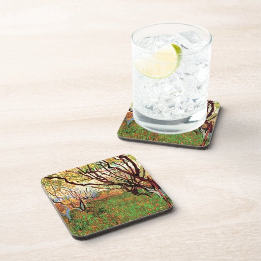 Orchard in Blossom, Vincent van Gogh Bier Onderzetter (Rechterzijde)
