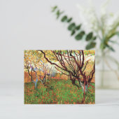 Orchard in Blossom, Vincent van Gogh Briefkaart (Staand voorkant)
