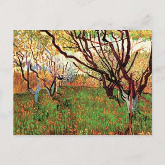 Orchard in Blossom, Vincent van Gogh Briefkaart (Voorkant)