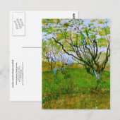 Orchard in Blossom, Vincent van Gogh Briefkaart (Voorkant / Achterkant)