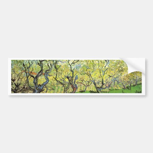 Orchard in Blossom Vincent van Gogh Bumpersticker (Voorkant)