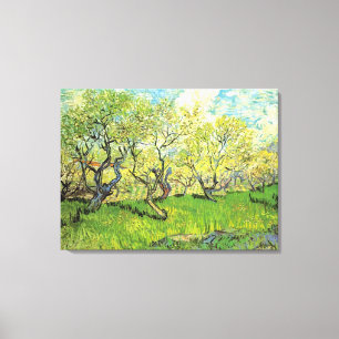 Orchard in Blossom, Vincent van Gogh Canvas Afdruk