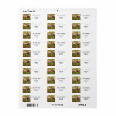 Orchard in Blossom, Vincent van Gogh Etiket (Full Sheet)