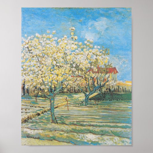 Orchard in Blossom | Vincent Van Gogh Poster (Voorkant)
