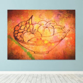 Orchard Mélange: Vruchtbare harmonie op Canvas Afdruk (Insitu (Houten vloer))