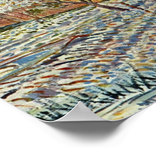 Orchard met Cypress van Vincent Van Gogh Poster (Hoek)