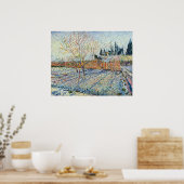 Orchard met cypried van Vincent van Gogh Poster (Keuken)