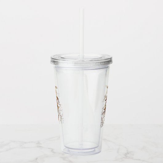 Orchard Oriole Bird Family and Nest Acryl Drinkbeker (Rechts)