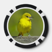 Orchard Oriole - oorspronkelijke foto Poker Chips (Achterkant)