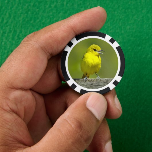 Orchard Oriole - oorspronkelijke foto Poker Chips (Hand)