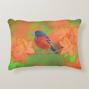 Orchard Oriole zangvogel schilderij originele voge Accent Kussen