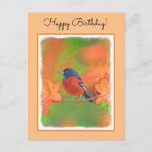 Orchard Oriole zangvogel schilderij originele voge Briefkaart