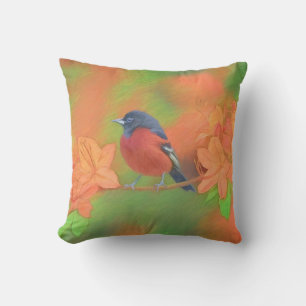 Orchard Oriole zangvogel schilderij originele voge Buitenkussen