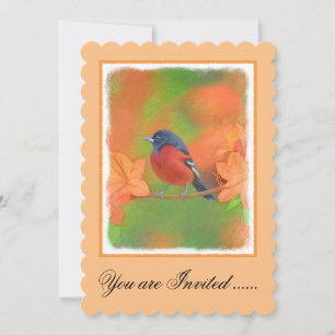 Orchard Oriole zangvogel schilderij originele voge Kaart