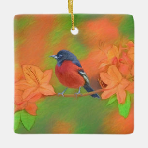 Orchard Oriole zangvogel schilderij originele voge Keramisch Ornament