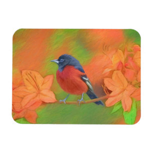 Orchard Oriole zangvogel schilderij originele voge Magneet