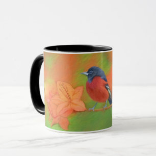 Orchard Oriole zangvogel schilderij originele voge Mok