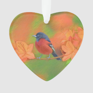 Orchard Oriole zangvogel schilderij originele voge Ornament