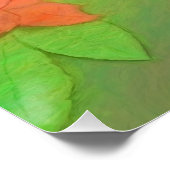 Orchard Oriole zangvogel schilderij originele voge Perfect Poster (Hoek)