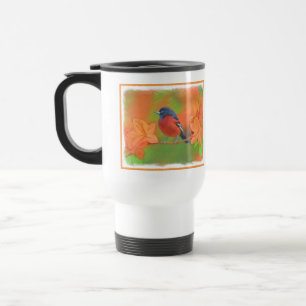 Orchard Oriole zangvogel schilderij originele voge Reisbeker