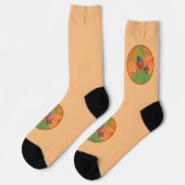 Orchard Oriole zangvogel schilderij originele voge Sokken (Links)