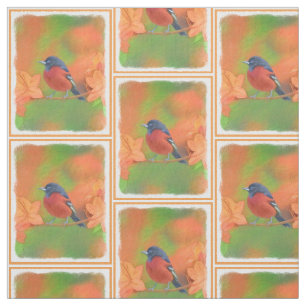 Orchard Oriole zangvogel schilderij originele voge Stof