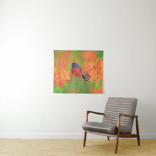 Orchard Oriole zangvogel schilderij originele voge Wandkleed