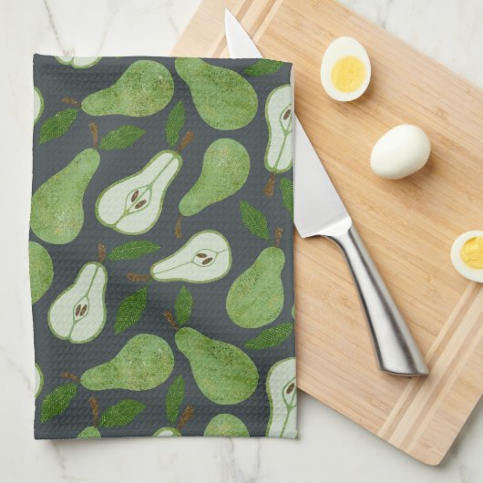 Orchard Pear fruitpatroon Theedoek (Quarter Fold)