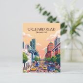 Orchard Road Singapore Briefkaart (Staand voorkant)