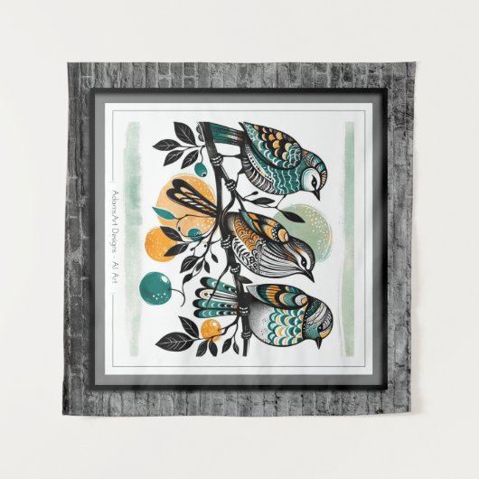 Orchard Serenade Wandkleed (Voorkant (horizontaal))