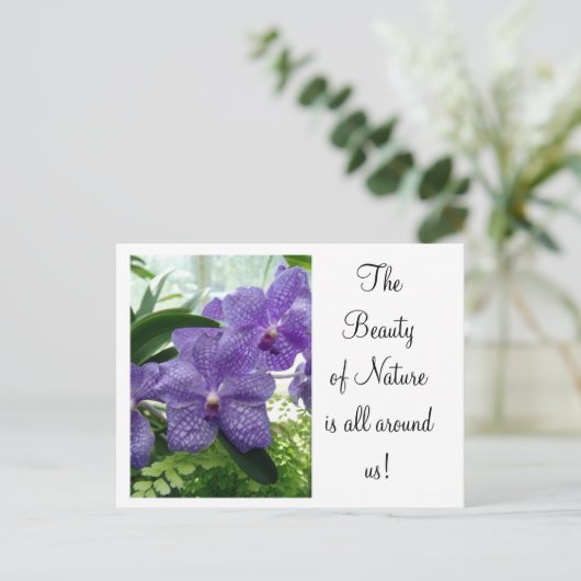 Orchard Violet Briefkaart (Staand voorkant)