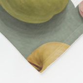 Orchard Whimsy: pastelvrucht Fleece Deken (Hoek)