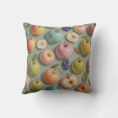 Orchard Whimsy: pastelvrucht Kussen (Achterkant)