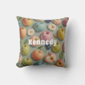 Orchard Whimsy: pastelvrucht Kussen (Voorkant)