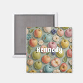 Orchard Whimsy: pastelvrucht Magneet (Voorkant / Achterkant)