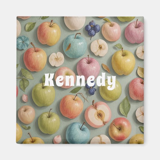 Orchard Whimsy: pastelvrucht Magneet (Voorkant)