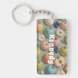 Orchard Whimsy: pastelvrucht Sleutelhanger