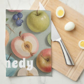 Orchard Whimsy: pastelvrucht Theedoek (Quarter Fold)